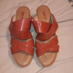 BORN Women's Wedge Sandals Sz 8